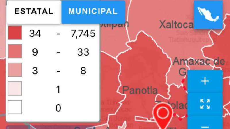 Un tercio de muertes por Covid-19 en 4 municipios de la entidad 