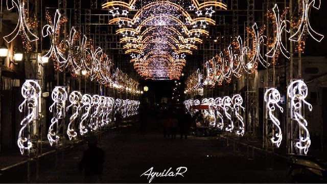 Arcada iluminada en Huamantla de Fundación Dulce Silva 