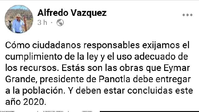 Mientras alcalde se divierte, ciudadanos de Panotla le piden cuentas y...