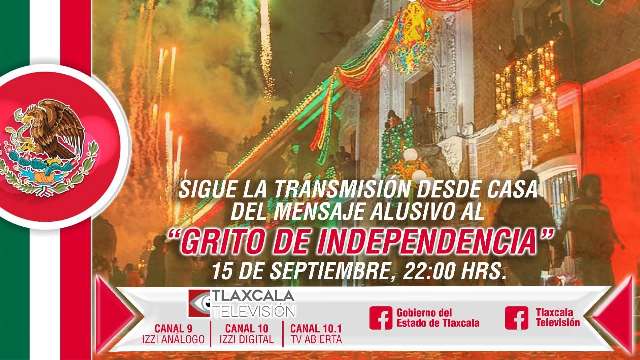 Invita gobierno del estado a celebrar fiestas patrias desde casa