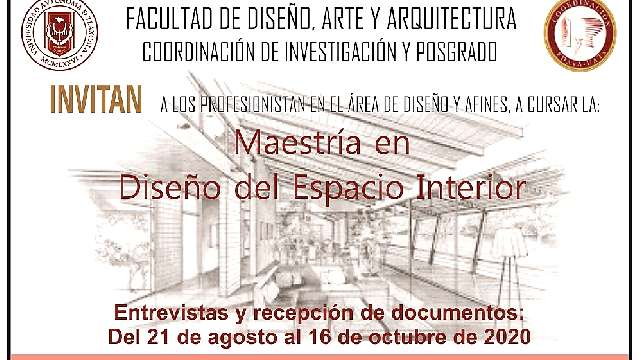 Abierta la convocatoria para la Maestría en Diseño del Espacio Inter...