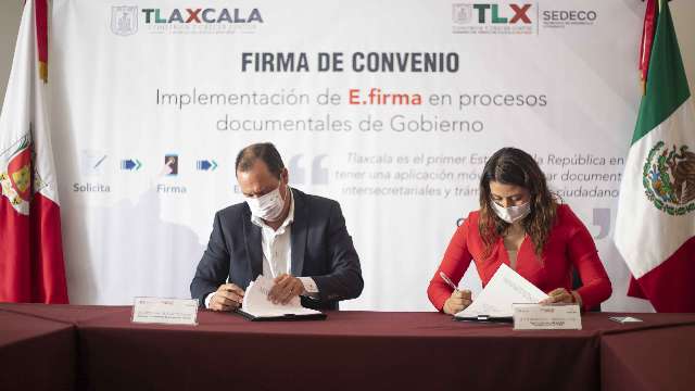 Signan Sedeco e ITJ convenio para uso de la firma electrónica