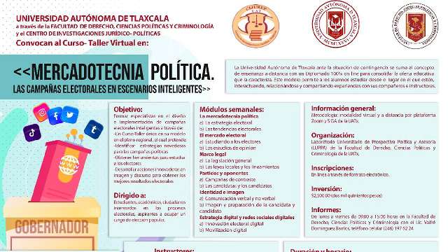 Oferta UATx curso taller sobre mercadotecnia política