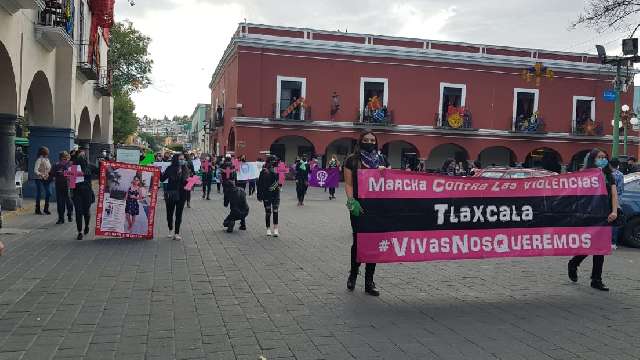 Así fue la marcha del Día Contra la Violencia de Género en Tlaxcala