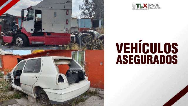 Recupera PGJE dos vehículos durante extracción en Tetla