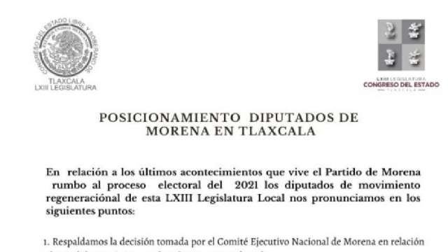Utilizan diputados de Morena papelería oficial del Poder Legislativo,...