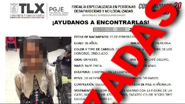 Localiza PGJE a dos menores de edad reportadas como extraviadas