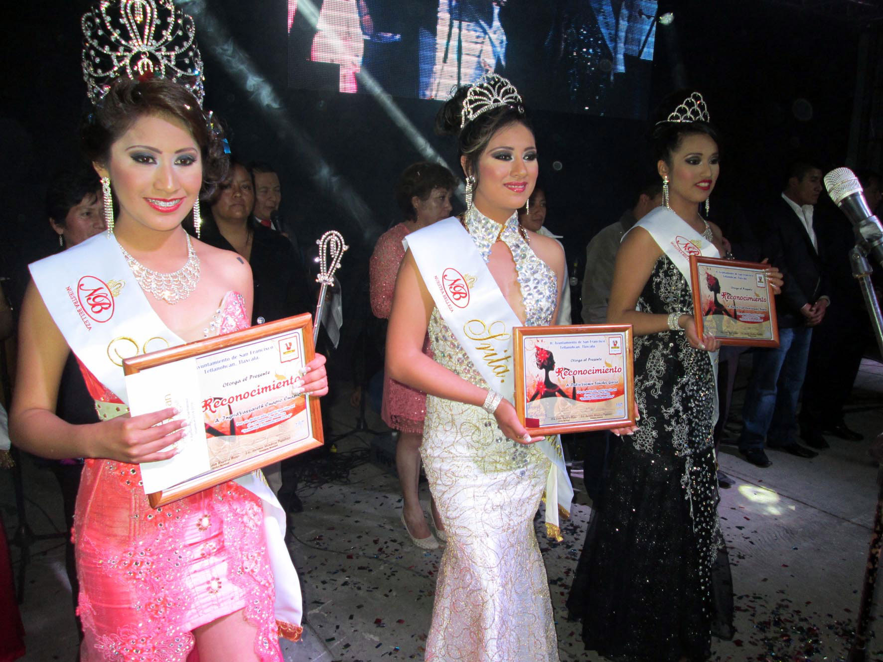 Las candidatas a reina del evento ferial del Temazcal 2014