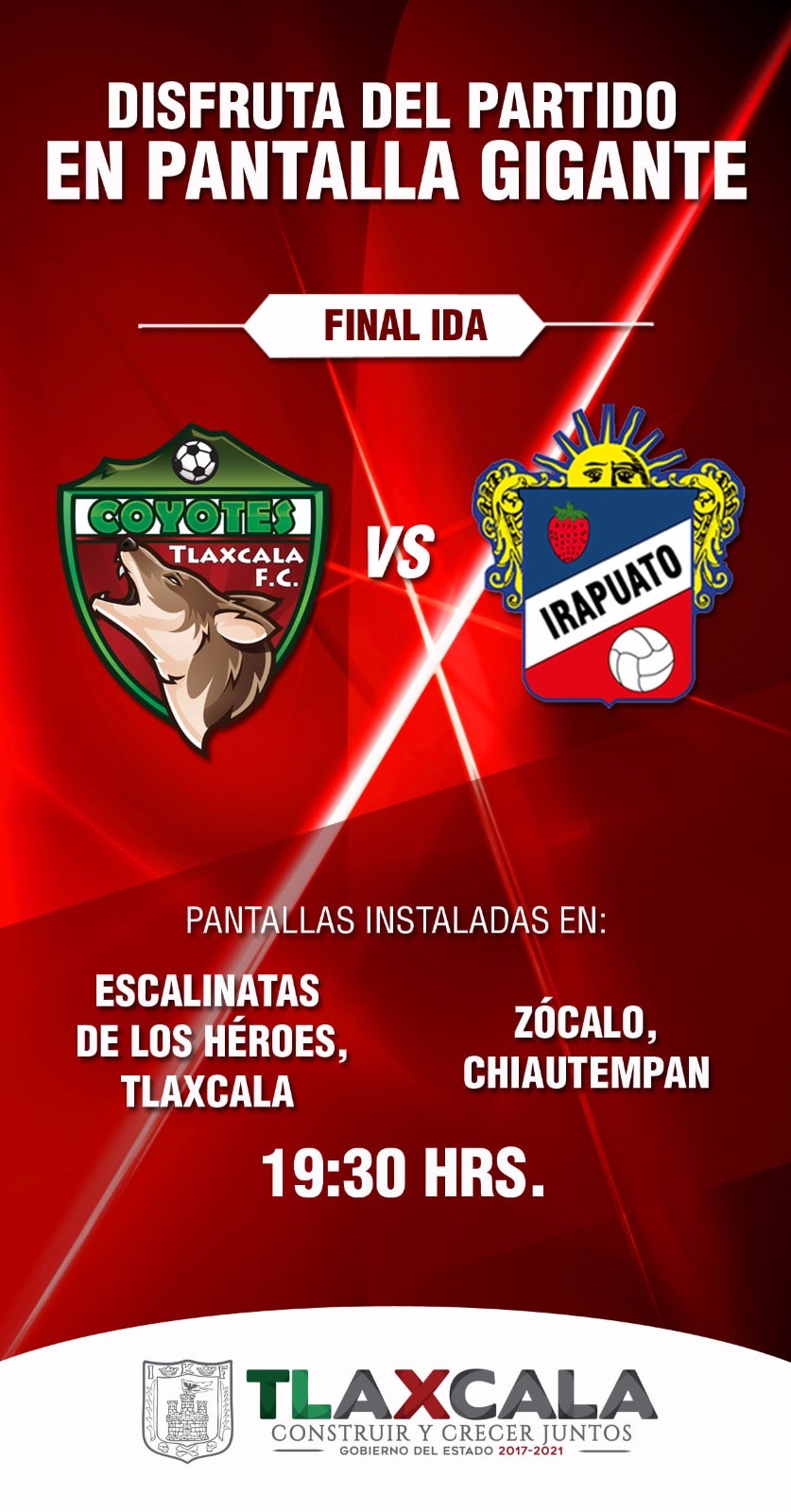 Podrán tlaxcaltecas disfrutar final  Coyotes vs Irapuato en pantallas gigantes