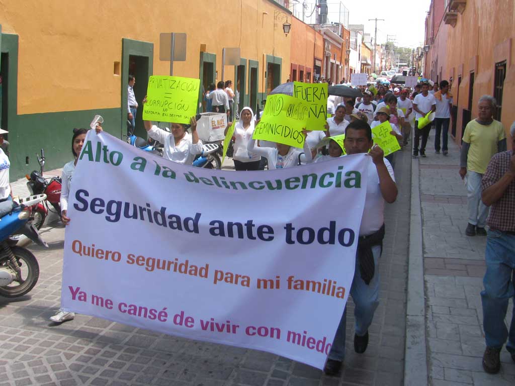 Exigen seguridad en Contla 