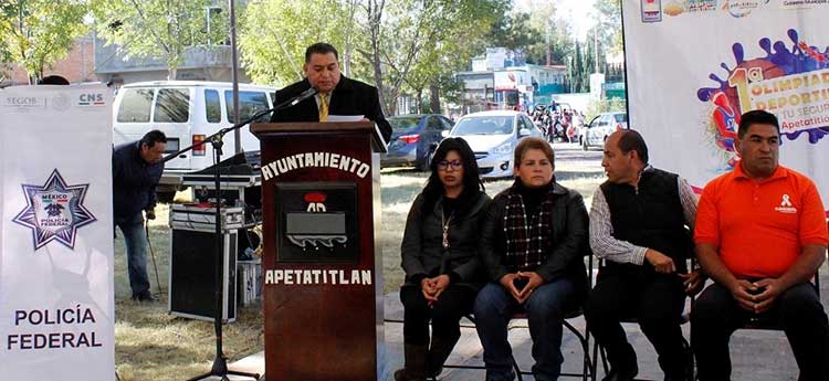 Celebran en Apetatitlán primer olimpiada deportiva