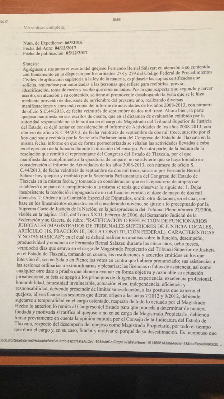 Cero y van muchas, diputados deberán resolver caso de ex magistrado