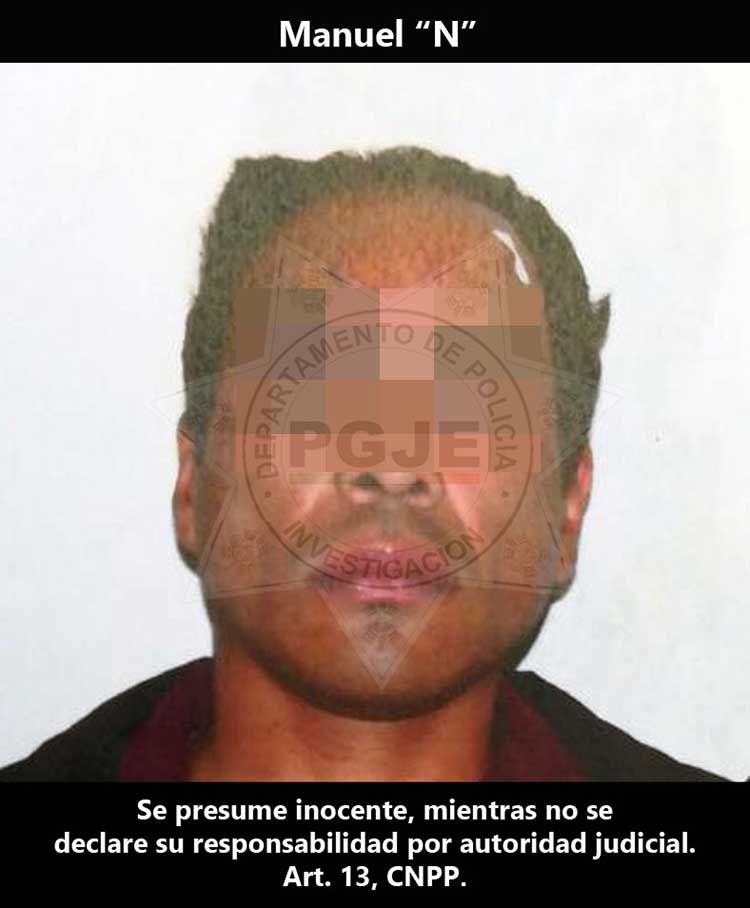 Logra PGJE vinculación a proceso en contra de imputado por homicidio calificado