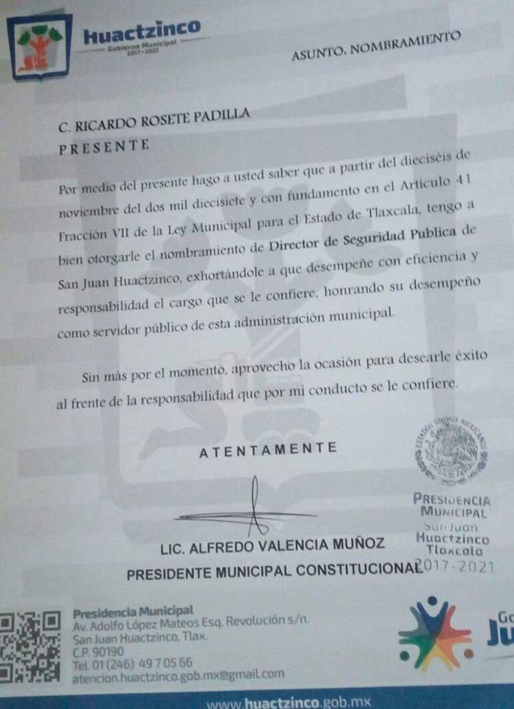 Con 2 directores y no pueden con seguridad en Huactzinco