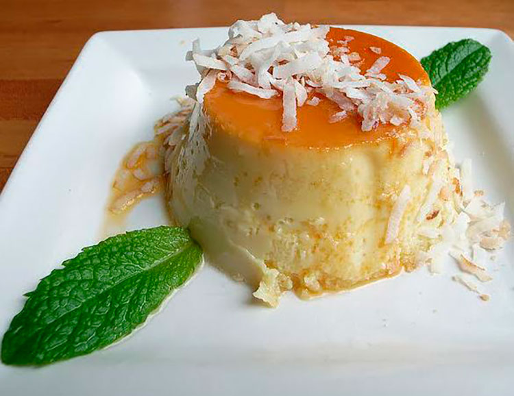 Flan de coco